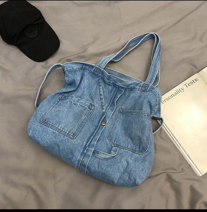 Denim Shoulder Hand Bag for Woman Shoulder Bag Crossbody Casual Jeans Bags Women Handbags Denim Bag
