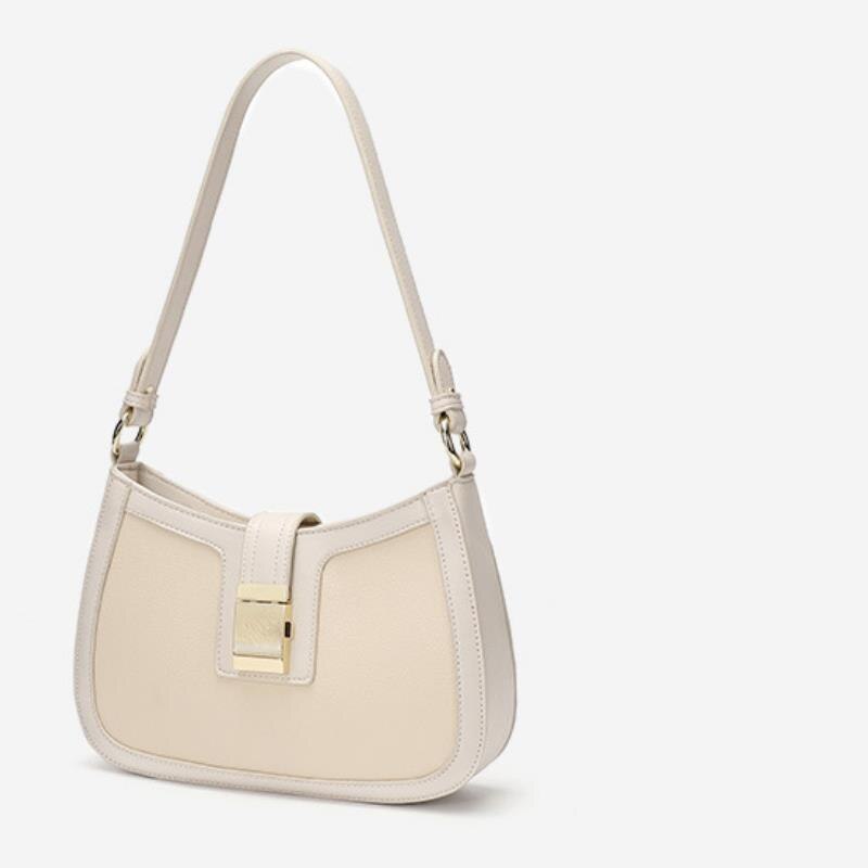 Coolcept Casual PU Leather Sling Handbag Purse Women Elegant Chain Shoulder Crossbody Bag Popular Simple Female Daily Bag