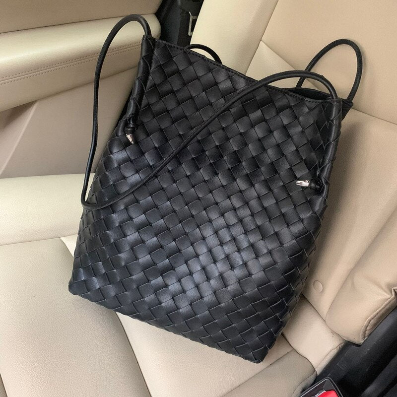 Weave Tote Bucket Bag New High-quality Women's Luxury Brand Designer Handbags Travel Shoulder Bag Phone Purses Braided Bag