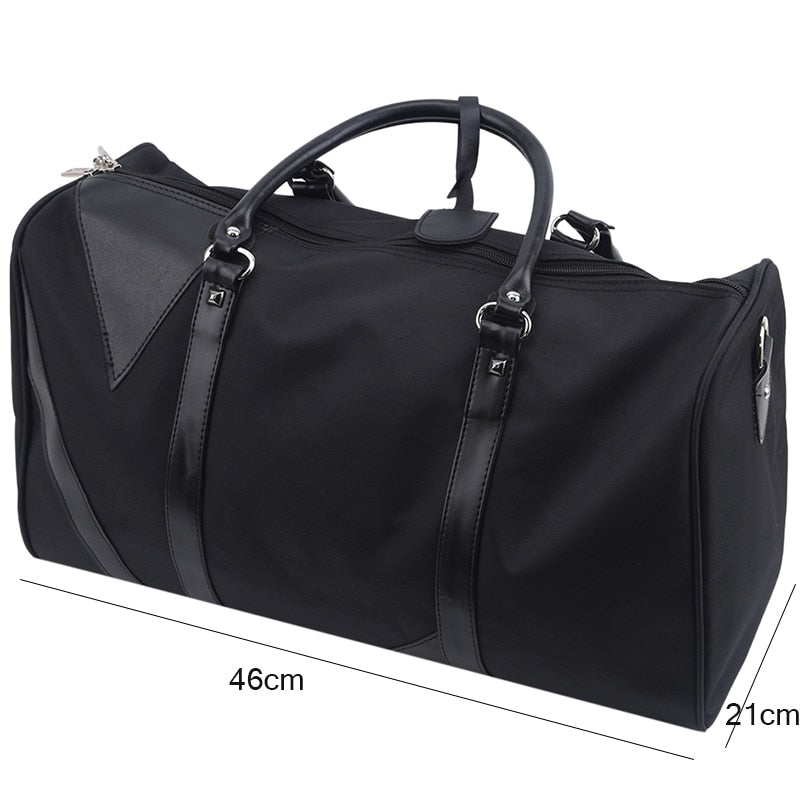 LKEEP Fashion Weekend Bag Nylon Travel Bag Men Overnight Duffle Bag Waterproof Cabin Luggage Travel Big Tote Crossbody Gym Bag