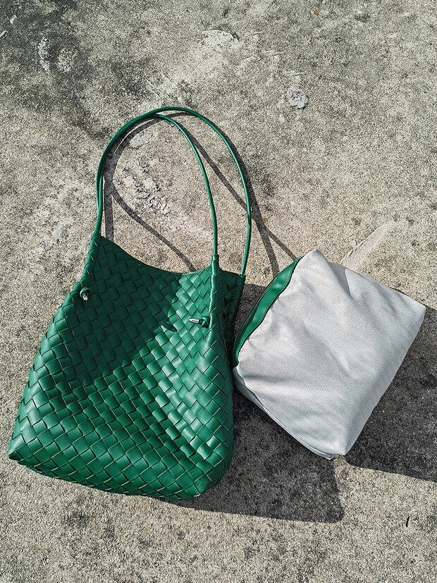 Weave Tote Bucket Bag New High-quality Women's Luxury Brand Designer Handbags Travel Shoulder Bag Phone Purses Braided Bag