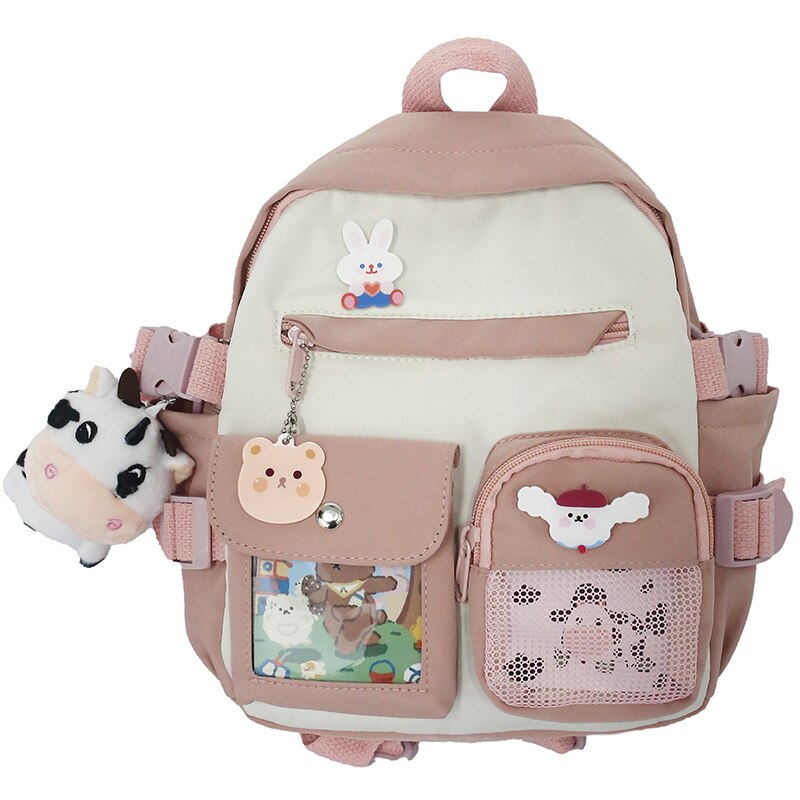 Summer Small Backpack Bag Women Cute Children's School Bags for Teenagers Female Ins Outing Dual-purpose Travel Backpacks Ladies
