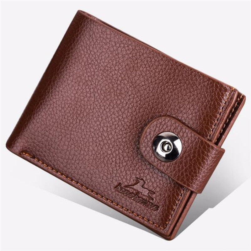 New Men Wallets Small Money Purses Wallets New Design Top Men Thin Wallet With Coin Bag Zipper Wallet