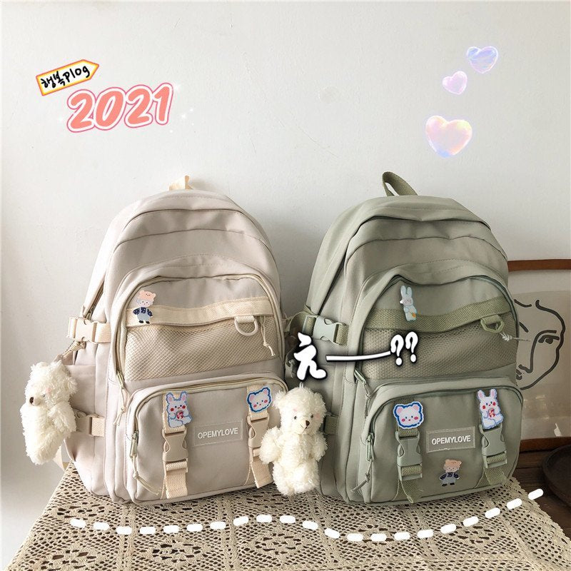 Fashion New Brand Nylon Women Backpacks Waterproof Fabric Rucksack for Teen Girls School Bag Students Bookbag Travel Mochila Big