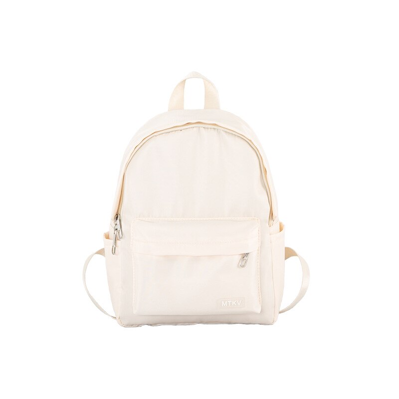 Waterproof Nylon School Backpack Women's Backpacks for Teenagers Girls Outdoor Travel Women Bag Solid Color Schoolbag Mochila