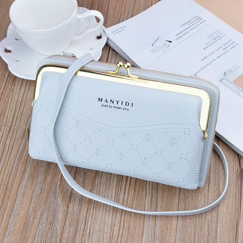 Luxury Women's Handbags Pu Leather Bag For Woman Female Clutch Phone Bags Women Business Card Holder Wallet Shoulder Bag