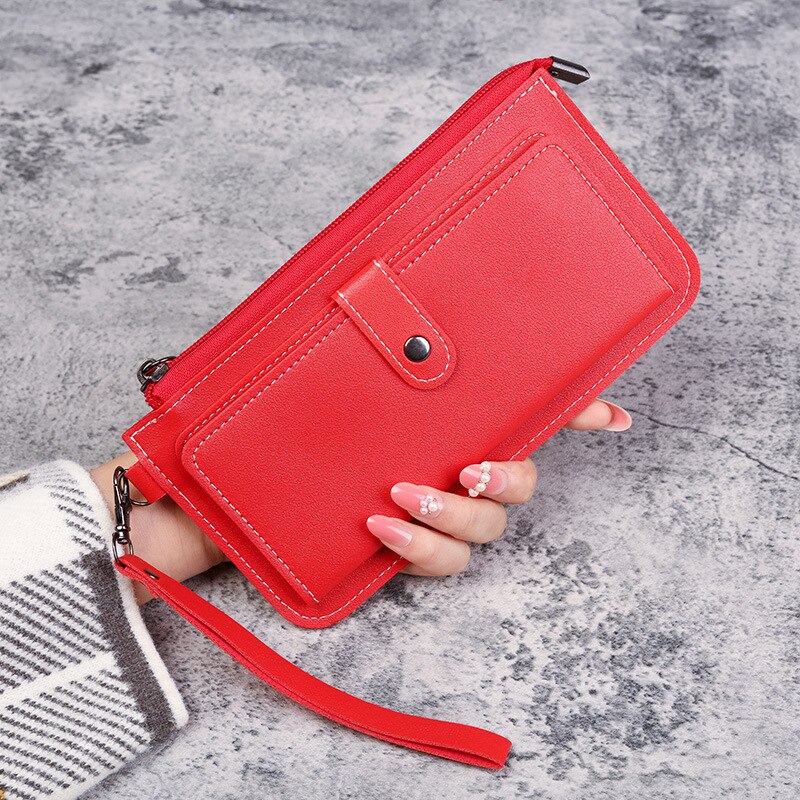 Multifunctional Women Wallets Fashion Long Section Card Holders PU Leather Vintage Coin Keeper Trend Designer Bags Clutch