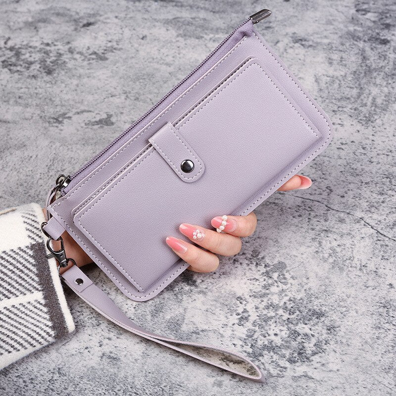 Multifunctional Women Wallets Fashion Long Section Card Holders PU Leather Vintage Coin Keeper Trend Designer Bags Clutch