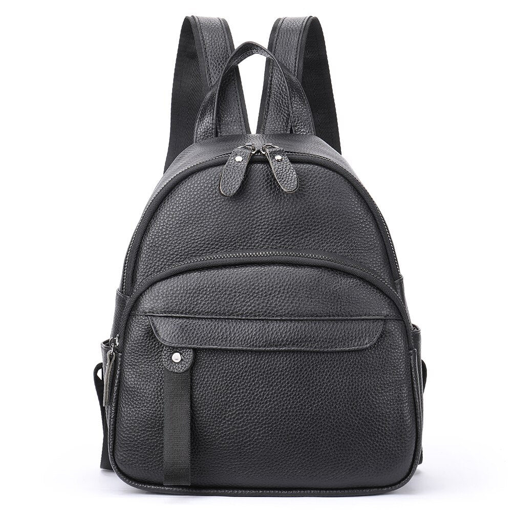 WESTAL Women's Leather Backpack Black School Backpack for Women Bagpack Luxury Shoulder Bags Woman mochila feminina Back Pack