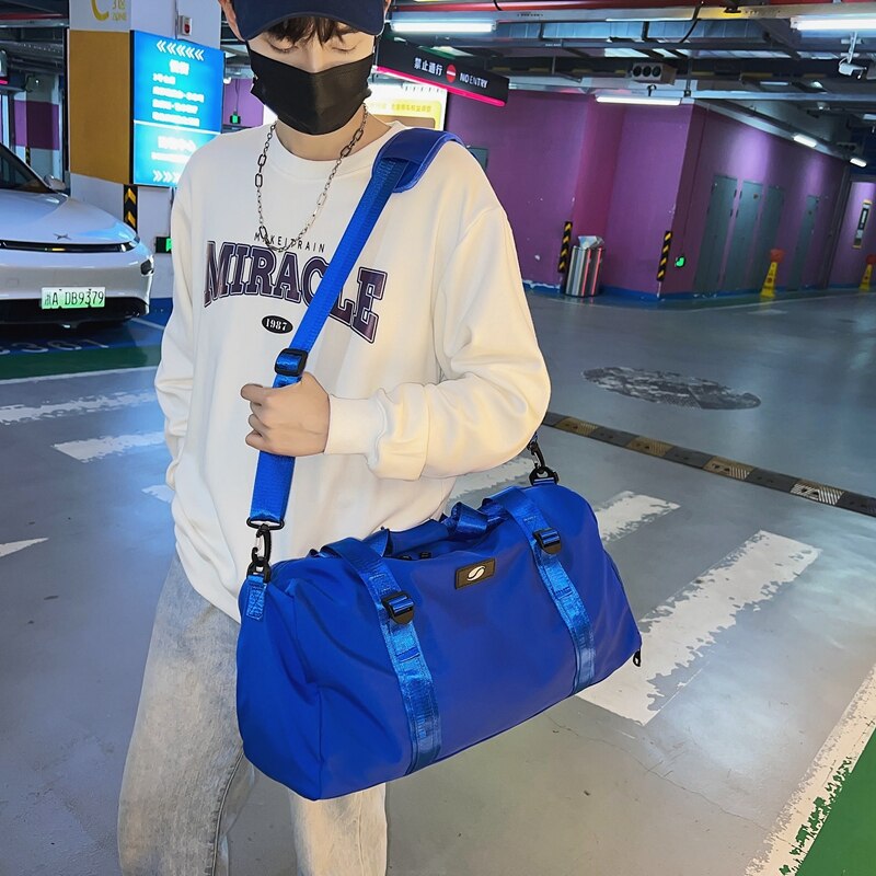 Fitness Men's Bag Sports Training Messenger Portable Travel Travel Large Capacity Storage Luggage Women's Bag With Shoe Storage