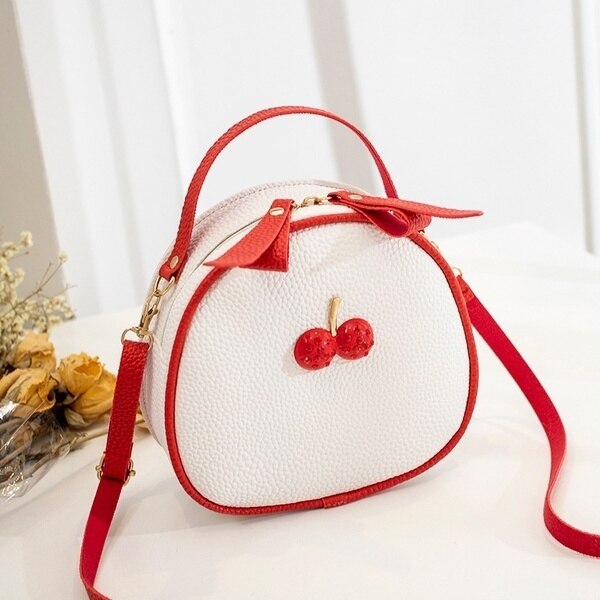 New Women's Messenger Bag Female Small Simple Cherry Crossbody Shoulder Bag Mini Backpack Handbag