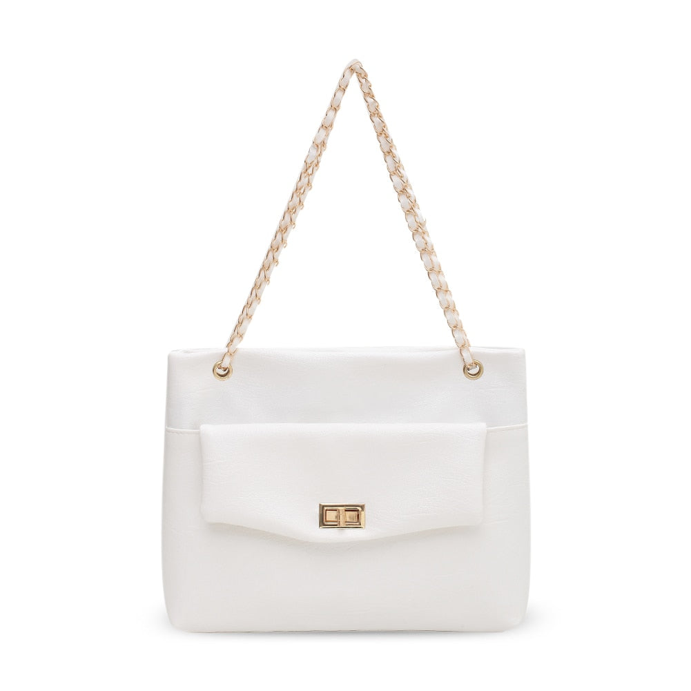 Popular Simple Female Daily Bag Simple Big Capacity Messenger Handbag Shoulder Solid Color Shopping Shoulder Bag