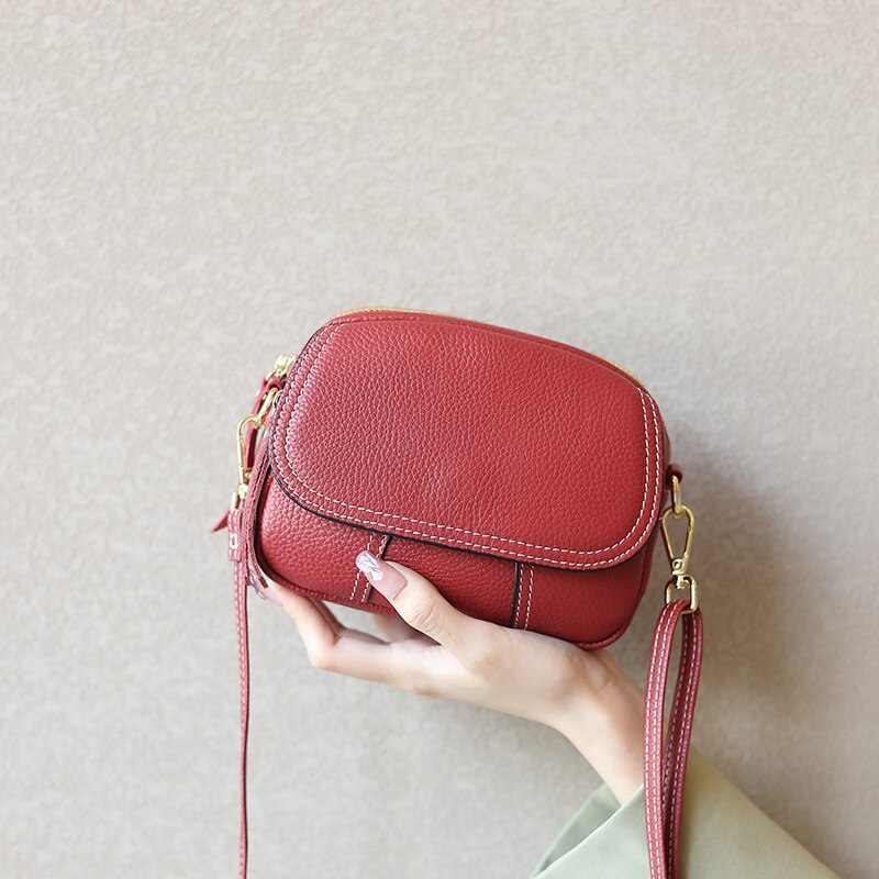 Fashion Women Bag Genuine Leather Small Crossbody Female Shoulder Messenger Bags Mini