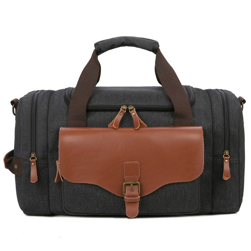 1pc/2pc Travel Bags Large Capacity Handbags Luggage Canvas Bag Cut-proof Overnight Travel Shoulder Bags briefcase Dropshipping
