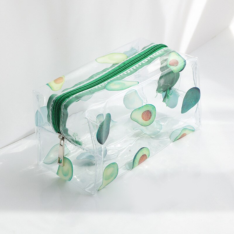 Women Waterproof Clear Cosmetic Bags Case PVC Fashion Girl Travel Zipper Make Up Bag Pouch Toiletry Brush Wash Organizer