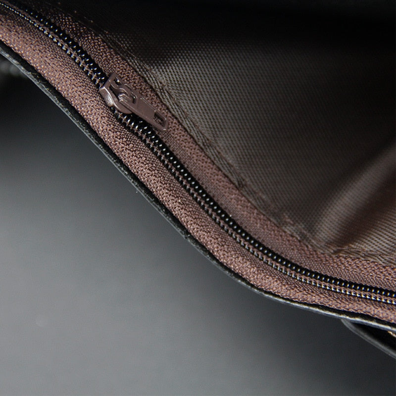 Short Men's Leather Wallet Brand Handy Purse Male Pocket Bag For Coin Money Leather Zipper Wallet Mini Card Holder Small Purse