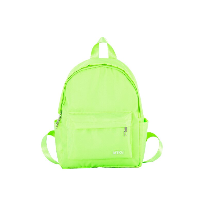 Waterproof Nylon School Backpack Women's Backpacks for Teenagers Girls Outdoor Travel Women Bag Solid Color Schoolbag Mochila