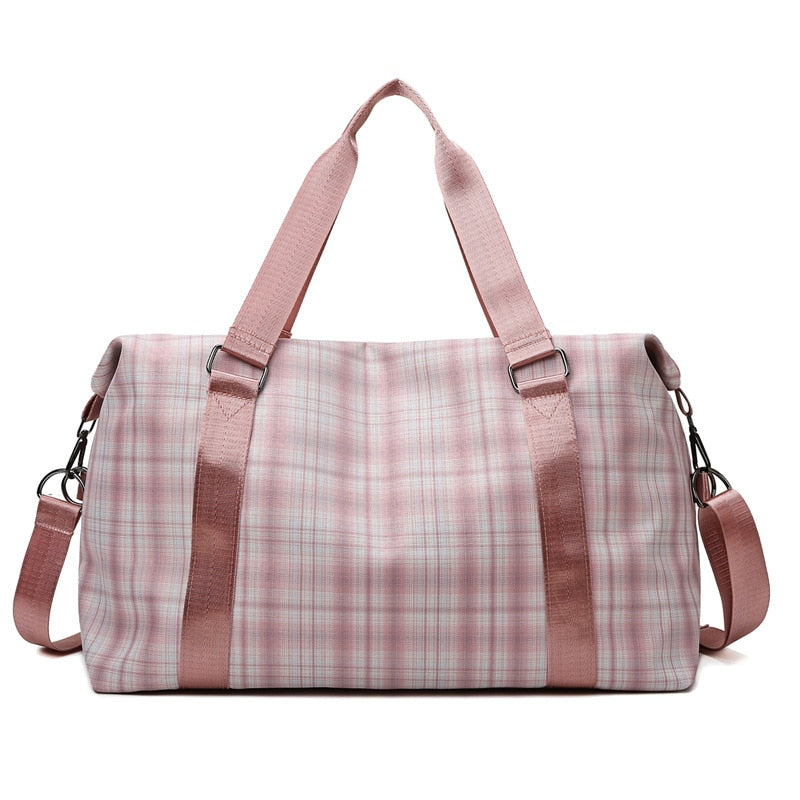 Foldable Travel Bag Short Tour Weekender Sport Gym Duffel Bag Water Proof Luggage Handbag Large Capacity Women Yoga Shoulder Bag