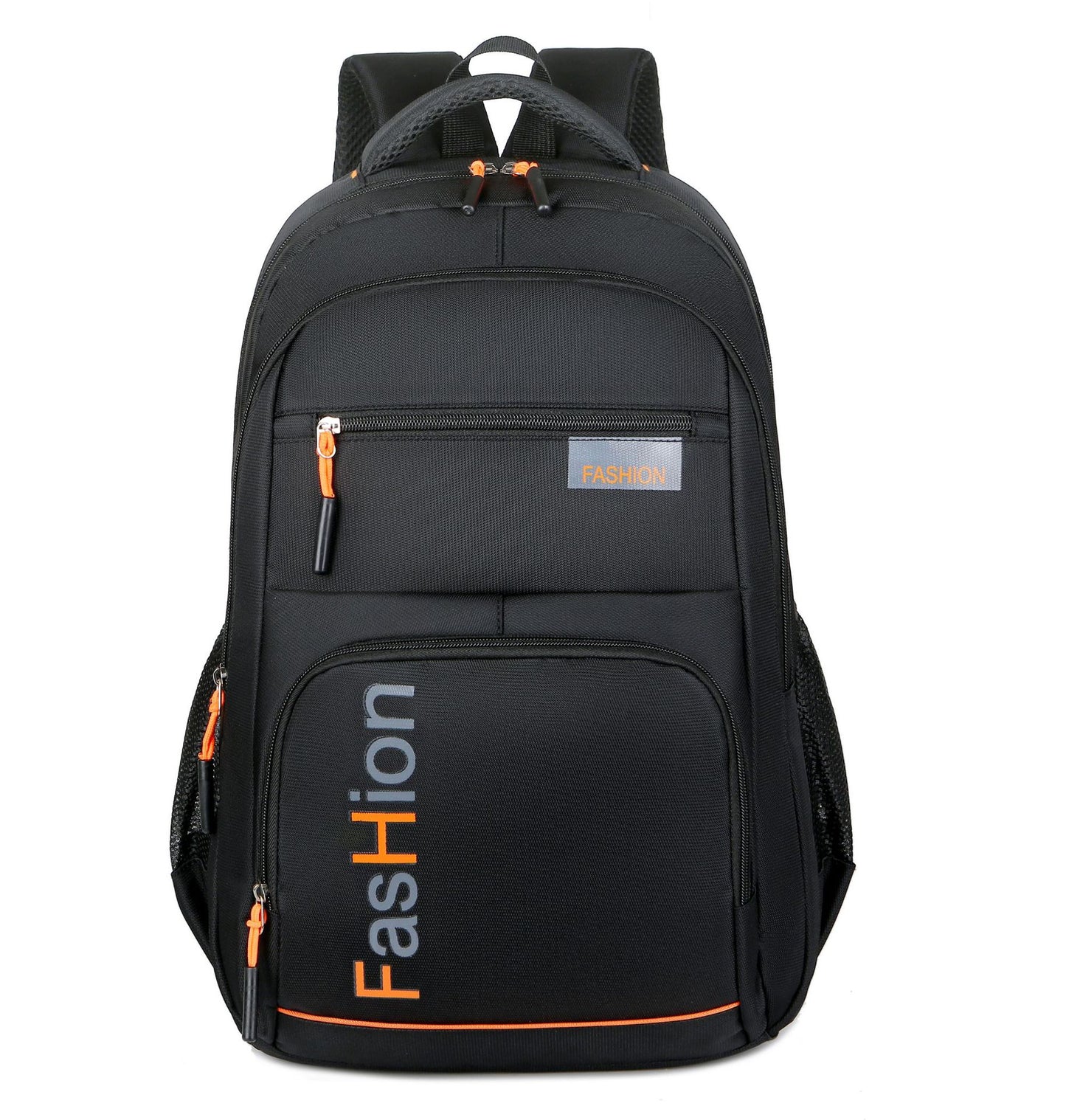 Fashion Men's Backpack Oxford Cloth Black Waterproof Computer Bag Men's and Women's Travel Leisure Backpack