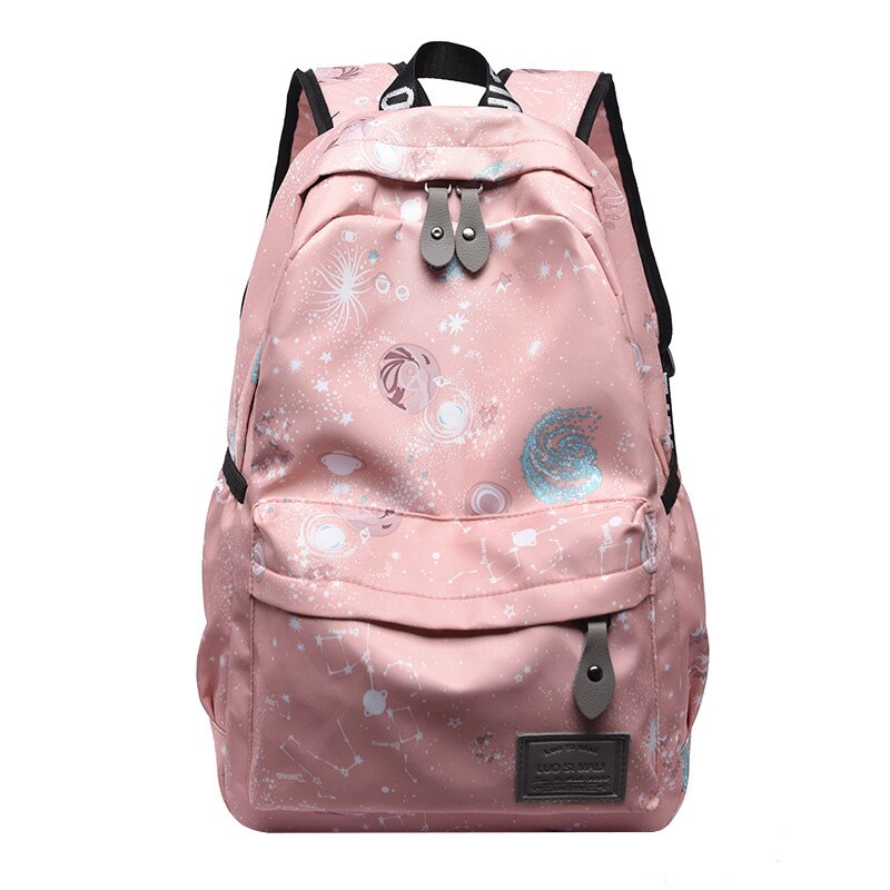 Fashion Teenage Girls School Bags Female Backpacks Planet Printing Laptop Bags for Women Bags Waterproof Travel Backpack Women