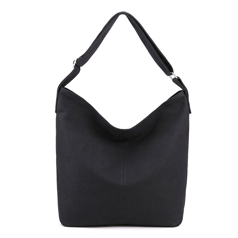 Fashion Canvas Women Bags Casual Totes Female Large Travel Shoulder Messenger Bag College Student Bag Solid Color Lady Handbags