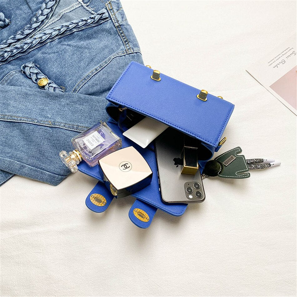 2 Lock Small Women's Boston Bag Luxury Purses and Handbags Luxury Pendant Crossbody Bag PU Leather Shoulder Bags for Women Mini