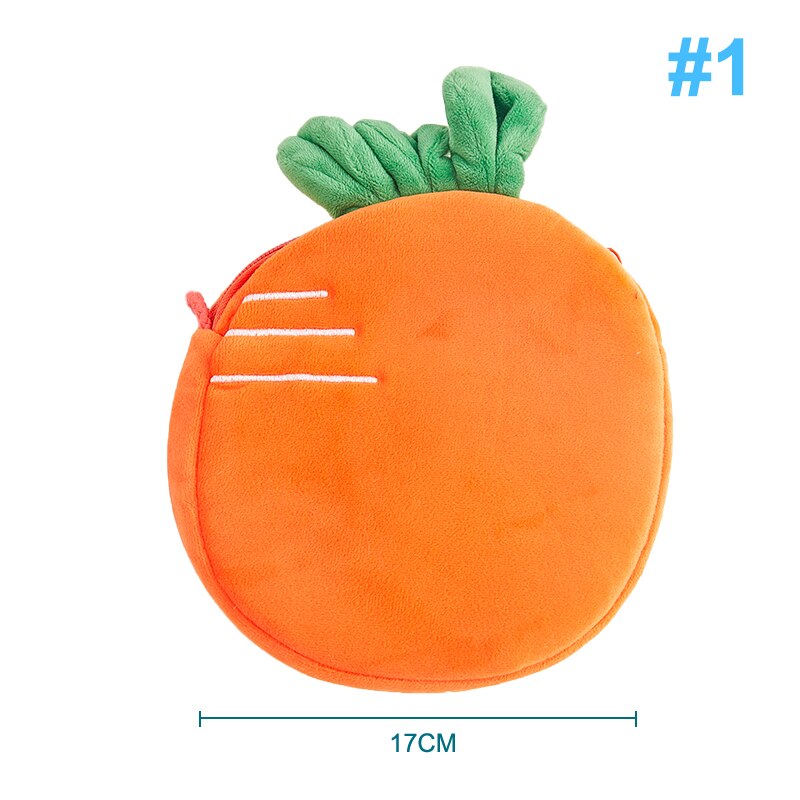 1PCS Girl Simulation Fruit Bag Children Watermelon Strawberry Shoulder Bag Plush Messenger Bag Coin Purse