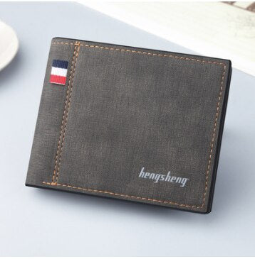 Business Men Wallets Small Money Purses Wallets New Design Dollar Price Top Men Thin Wallet With Coin Bag Zipper Coin Bag