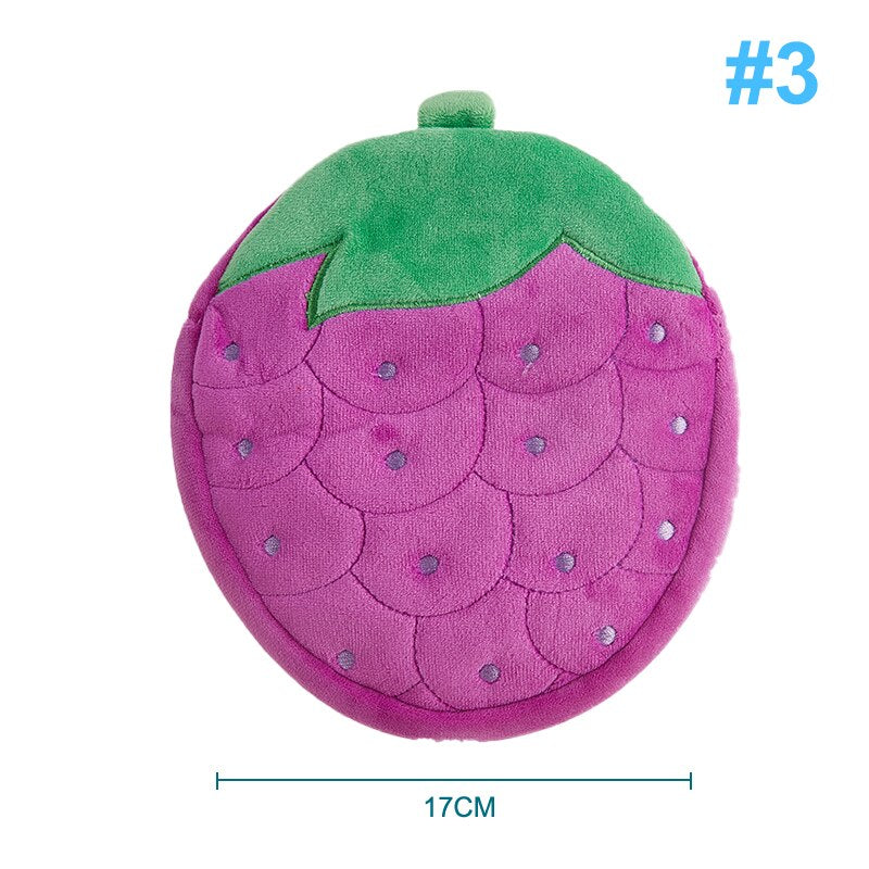 1PCS Girl Simulation Fruit Bag Children Watermelon Strawberry Shoulder Bag Plush Messenger Bag Coin Purse