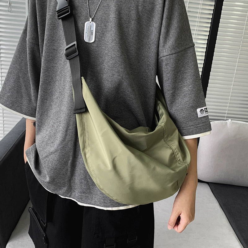 Men's and women's shoulder bag leisure student bag high quality Oxford women's crossbody bag waterproof outdoor fitness bag