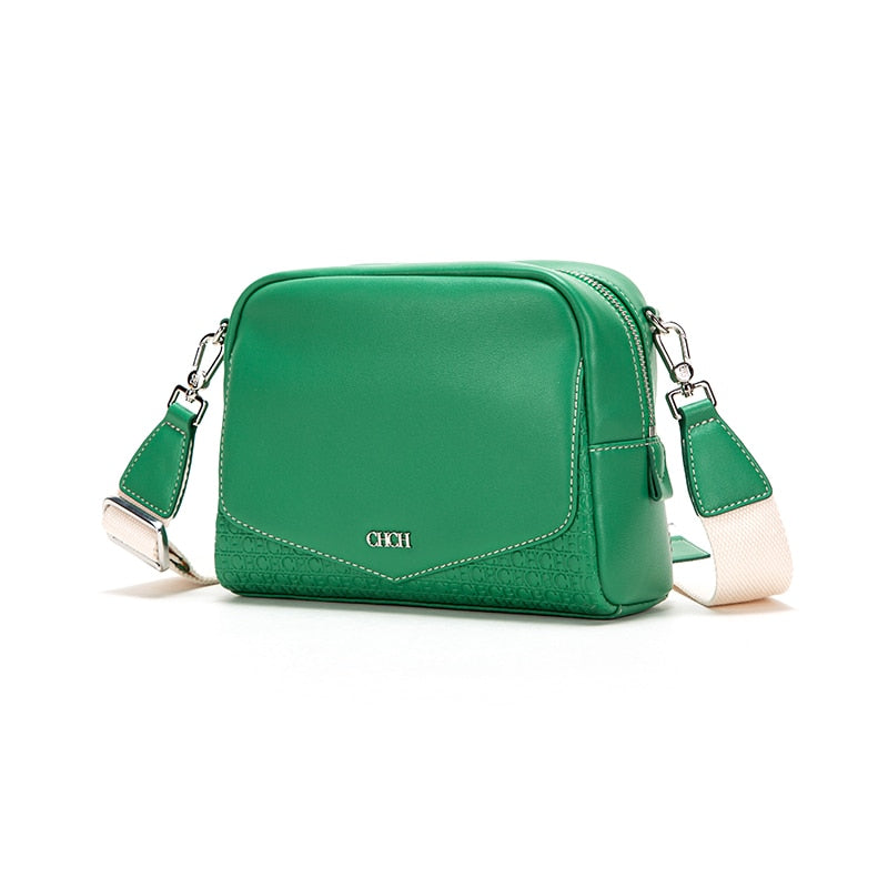 CHCH New Women's Retro Messenger Leather Mobile Phone Shoulder Bag Fashion Cow Leather Handbag