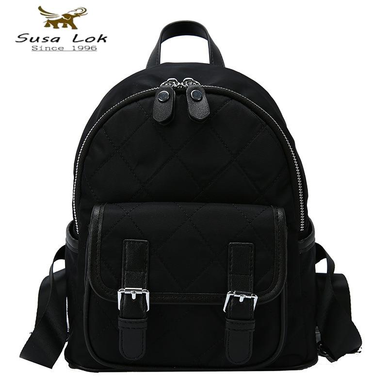 Women Luxury Brand Nylon Fabric Waterproof Female Backpack Fashion Leisure Girl Backpack Bag Mochila Shoulder Bag