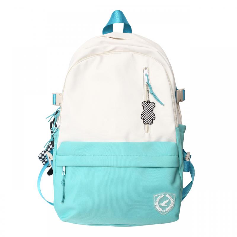 Panelled Pattern School Backpack Women's Backpacks for Teenagers Girls Large Capacity Casual Women Bag Schoolbag Mochila