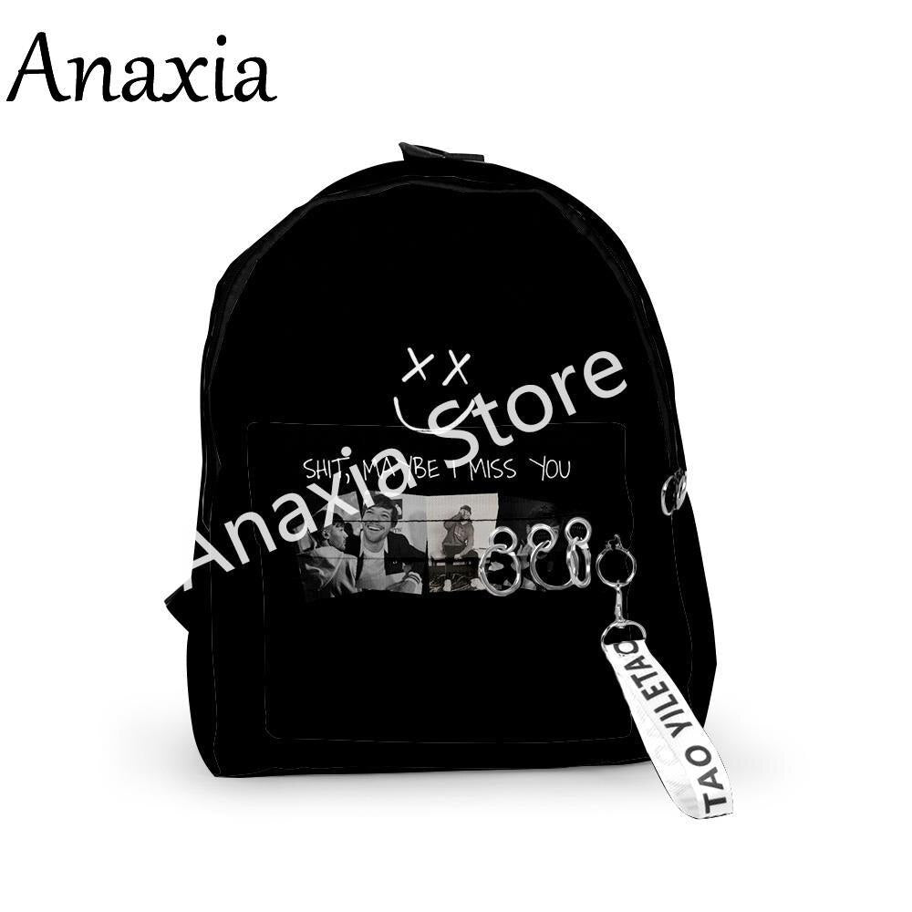 Creative Popular Backpacks Boys/Girls pupil School Bags 3D Print Keychains Oxford Waterproof Funny Cute Small Backpacks