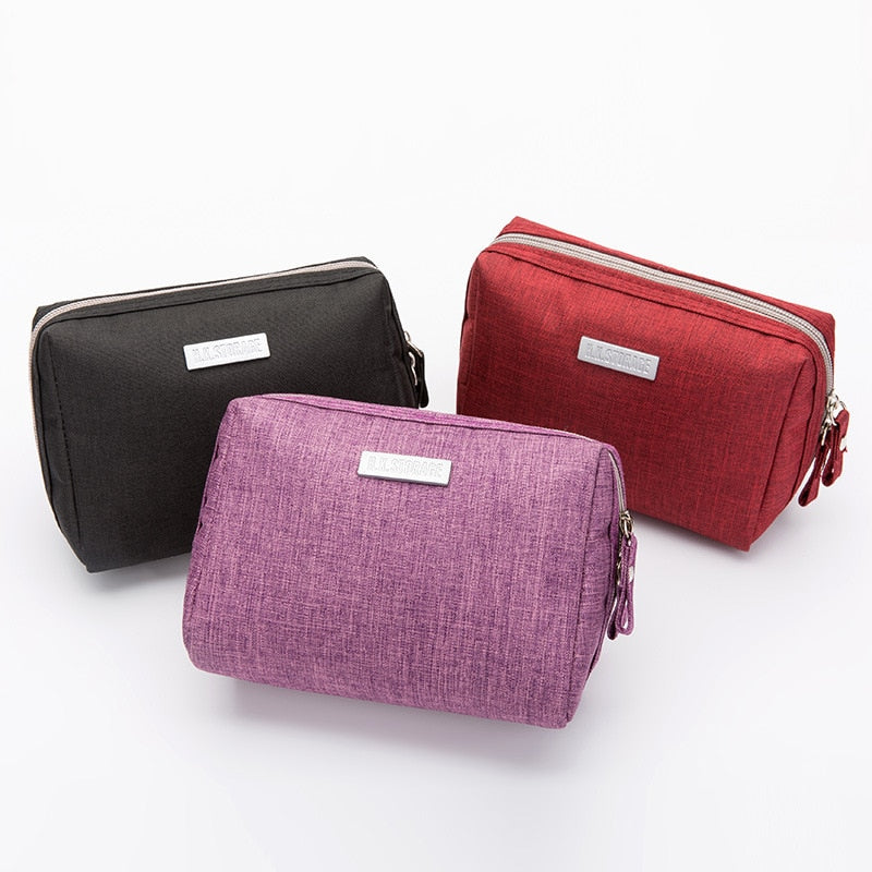 1Pcs Small Protable Women's Cosmetic Bag Waterproof Travel Business Men Storage Bag Organizer for Cosmetics Women Makeup Bags