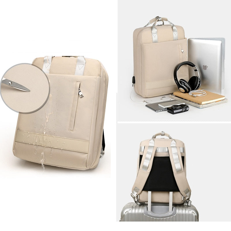 Travel Bagpack USB charging laptop backpack for teenage students girls school backpack bag Female Backpacks