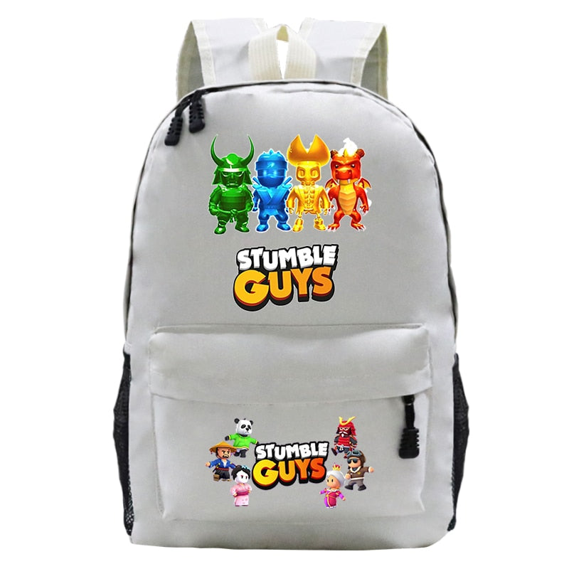 Stumble Guys School Bag 2023 Trendy Backpacks Student Bag Kawaii Light Simple Backpack Cute Multifunction Ripstop School Bag