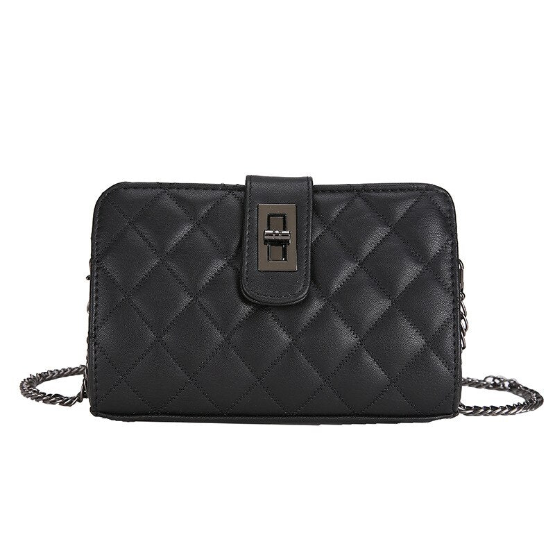 Korean All-match Women's Bag Small Square Bag Diamond Lattice Chain Bag Crossbody Bags for Women Handbags Women Bags
