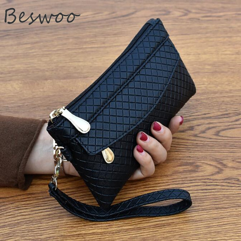 Hot Sale Women's Wallet Fashion PU Leather Coin Wallet Card Holders Clutch Women's Purse Handbag Phone Pocket Female Wallets