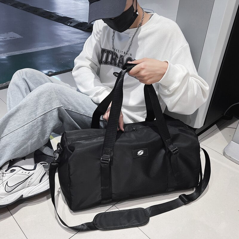 Fitness Men's Bag Sports Training Messenger Portable Travel Travel Large Capacity Storage Luggage Women's Bag With Shoe Storage