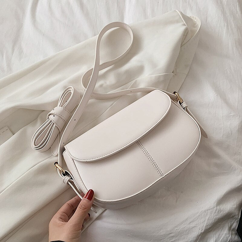 HOCODO Quality Pu Leather Shoulder Bag For Women Solid Color Handbag Female Simple Cross Body Bag Multifunction Women'S Bag