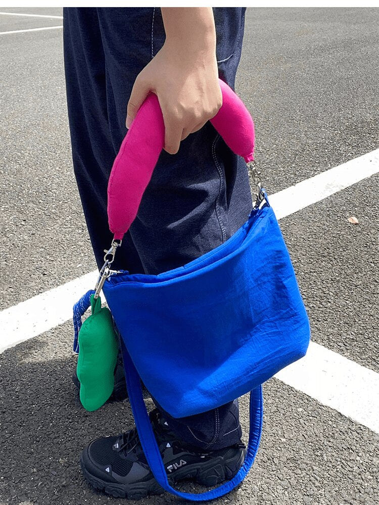 Women Bag Nylon Square Shoulder Bags Handbags Pures and Bags Crossbody Fashion SOFT Zipper Girls Bag All-match