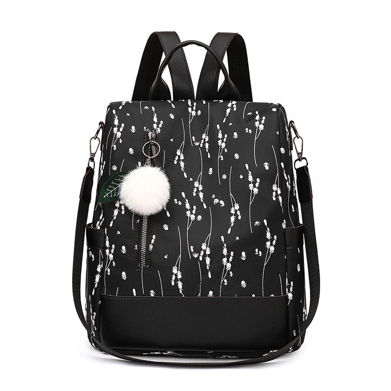 Polyester Backpack Female Teenage Girls School Bags Fashion Women Backpacks Flower Print Ladies School Backpack Casual Women Bag