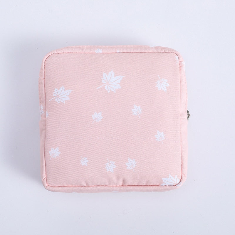 1PCS Women Cosmetic Bag Case Necessary Cute Travel Organizer Fashion Girl Lipstick Sanitary Pads Toiletry Bags Makeup Pouch
