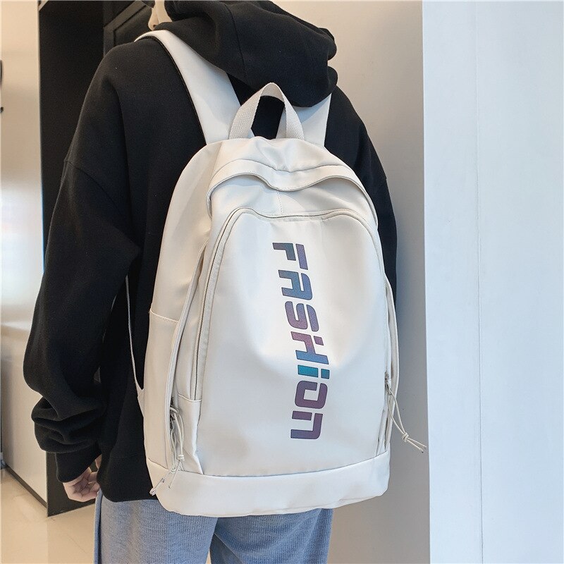 Fashion Women's backpacks Simple Couple Backpacks Students Traveling School backpacks Black Pink Female Bag