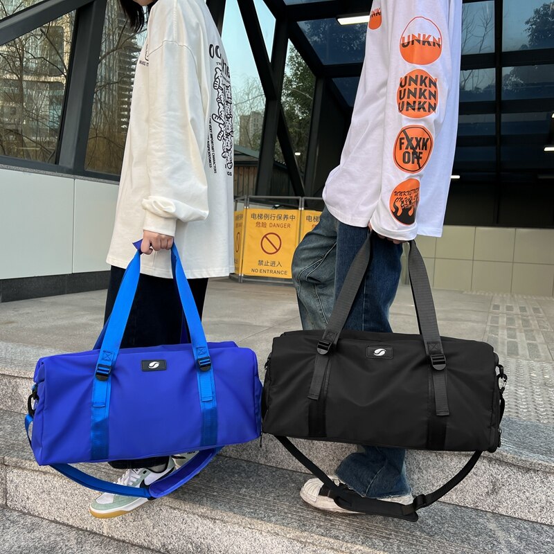 Fitness Men's Bag Sports Training Messenger Portable Travel Travel Large Capacity Storage Luggage Women's Bag With Shoe Storage