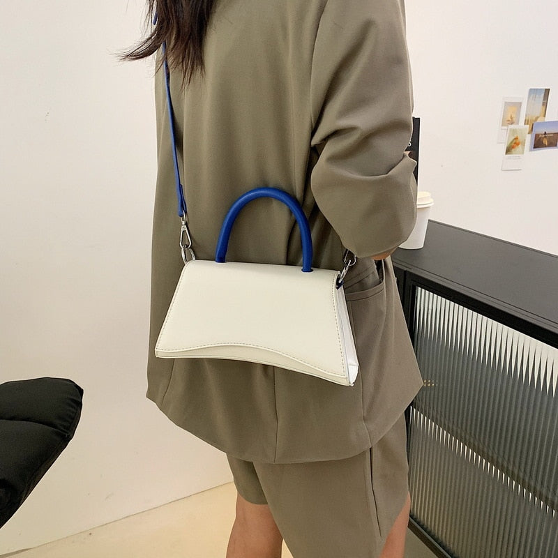 Contrasting Color Small Square Bag New High-quality Ladies Luxury Casual Simple Shoulder Bag Trendy Fashion Messenger Bag