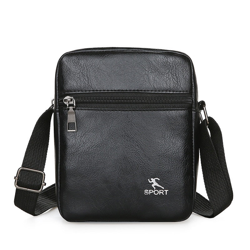 Weixier Men's Crossbody Bag Men Shoulder Bags Zippers Handbags Large Capacity Artificial Leather Bag for Male Messenger Tote Bag