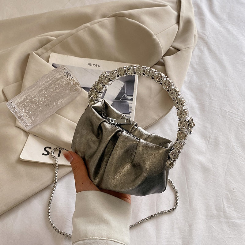 Fashion Female Mini Banquet Bag Handbags Luxury Designer Chain Shoulder Messenger Bags High Quality Cosmetic Diamond Women's Bag