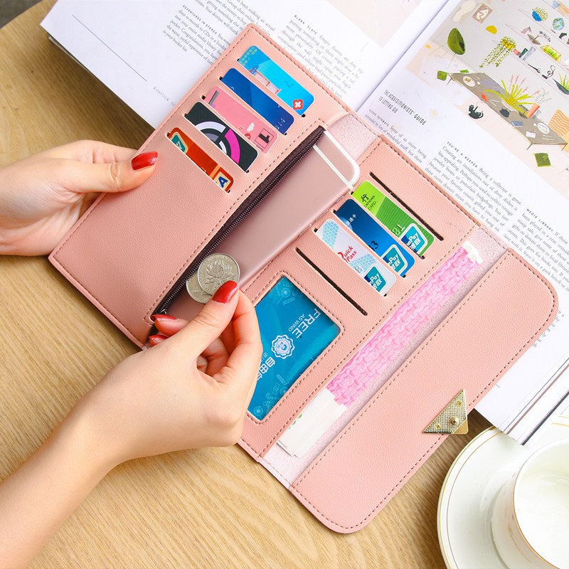 Women Long Wallets Purses Luxury Love Heart Wallets for Ladies Girl Money Pocket Card Holder Female Wallets Phone Clutch Bag